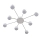 потолочная люстра lumion comfi torina 8343/8c