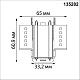 соединитель г-образный novotech shino smal 135282