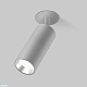 встраиваемый светодиодный спот elektrostandard diffe 25052/led серебряный a058172