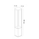 уличный светодиодный светильник arte lamp pherkad a2726pa-1bk
