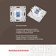 розетка телефонная rj11 arte milano 206.51-1.white