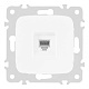 розетка телефонная rj11 arte milano 205.51-1.white