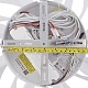 потолочная люстра natali kovaltseva rif led lamps 81118/6c