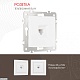 розетка телефонная rj11 arte milano 206.51-1.white