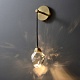 настенный светильник delight collection crystal rock ii 9701w brass/clear