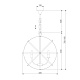 подвесная люстра eurosvet santi 60139/6 хром smart a058346