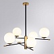 подвесная люстра arte lamp arkab a2225lm-6bk