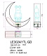 настольная лампа joli le3024/1tl gd