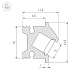 профиль arlight sl-bevel-h12-f13-2000 anod 043748