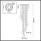 каскадная люстра odeon light jemstone 5085/60l