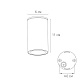 уличный потолочный светильник arte lamp torcular a1307pf-1bk