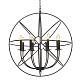 подвесная люстра loft it foucaults orb loft1192-8