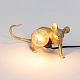 настольная лампа mouse lamp lyie down gold usb seletti