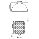 настольная лампа беспроводная odeon light l-vision lulu 5452/3tl
