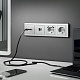 розетка ethernet rj-45 werkel cеребряный рифленый w1181009 4690389159886