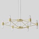 подвесная люстра crystal lux dorotea sp6 gold