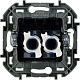 розетка компьютерная двойная rj45 legrand inspiria 673843
