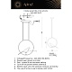 подвесной светодиодный светильник aployt astor apl.822.16.10