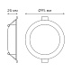 встраиваемый светильник gauss downlight 9100420205