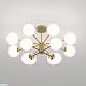 люстра на штанге eurosvet adaline 502002/12 латунь a072105