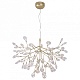 подвесная люстра crystal lux evita evita sp63 gold/transparent