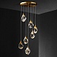 подвесной светильник delight collection crystal rock ii 9701p/7r brass