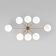 потолочная люстра eurosvet opaline 70220/8 латунь smart a065768