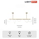 потолочная люстра lightera nyasa le117l-150ga wifi