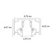 шинопровод магнитный встраиваемый arte lamp linea-accessories a473206