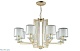 подвесная люстра crystal lux nicolas nicolas sp-pl8 gold/white
