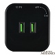 трековая розетка arte milano am-track-sockets 380022ts/usbx2 black