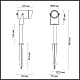 грунтовый светильник odeon light nature stima 6647/10gl3