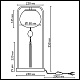 настольная лампа odeon light modern fiolent 5432/1t