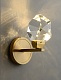 настенный светильник crystal rock 9701w/1 brass delight collection