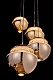 подвесная люстра jelly le7711/19 gold/black chrome