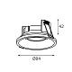 встраиваемый светильник italline it07-7010 white
