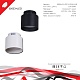 накладной светильник reluce 53006-9.5-001il gx53+led3w wt