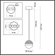 подвесной светильник odeon light roni 5037/9l