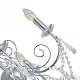 подвесная люстра arte milano 345620/5 cr