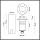 грунтовый светильник odeon light nature wald 6662/3gl3