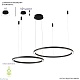 подвесная люстра crystal lux fortuna sp123w led black