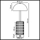 настольная лампа беспроводная odeon light l-vision lulu 5452/5tla
